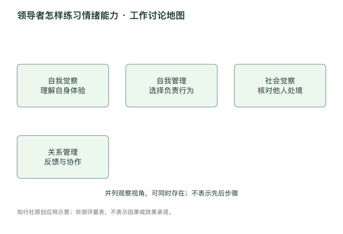 领导者怎样练习情绪能力 · 工作讨论地图