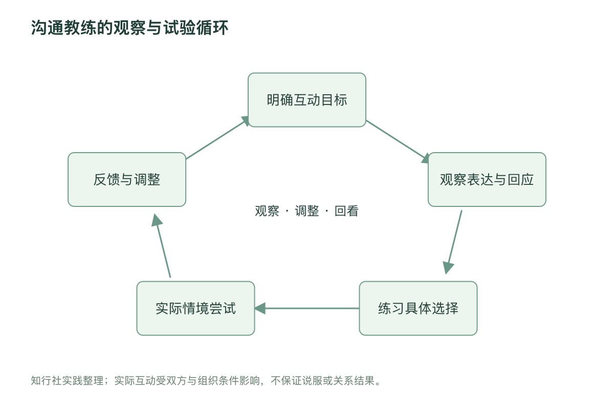 沟通教练的观察与试验循环