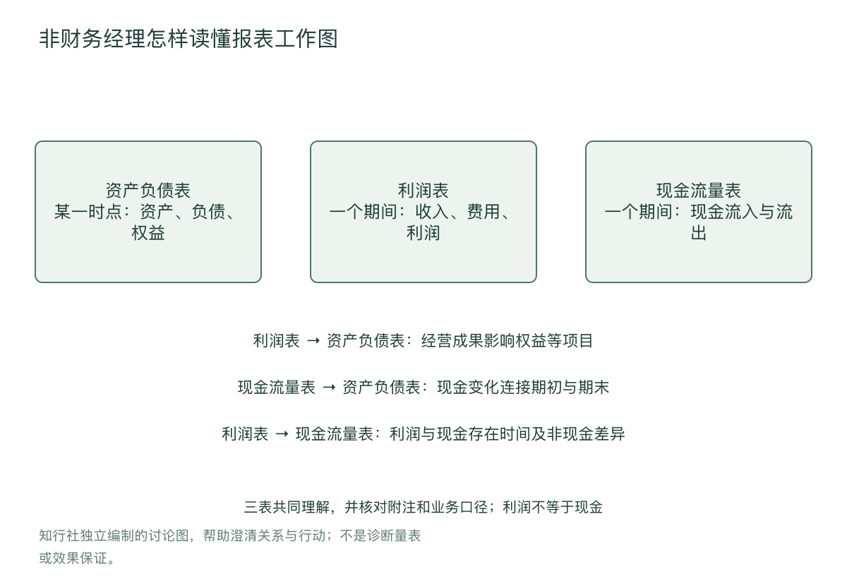 非财务经理怎样读懂报表工作图