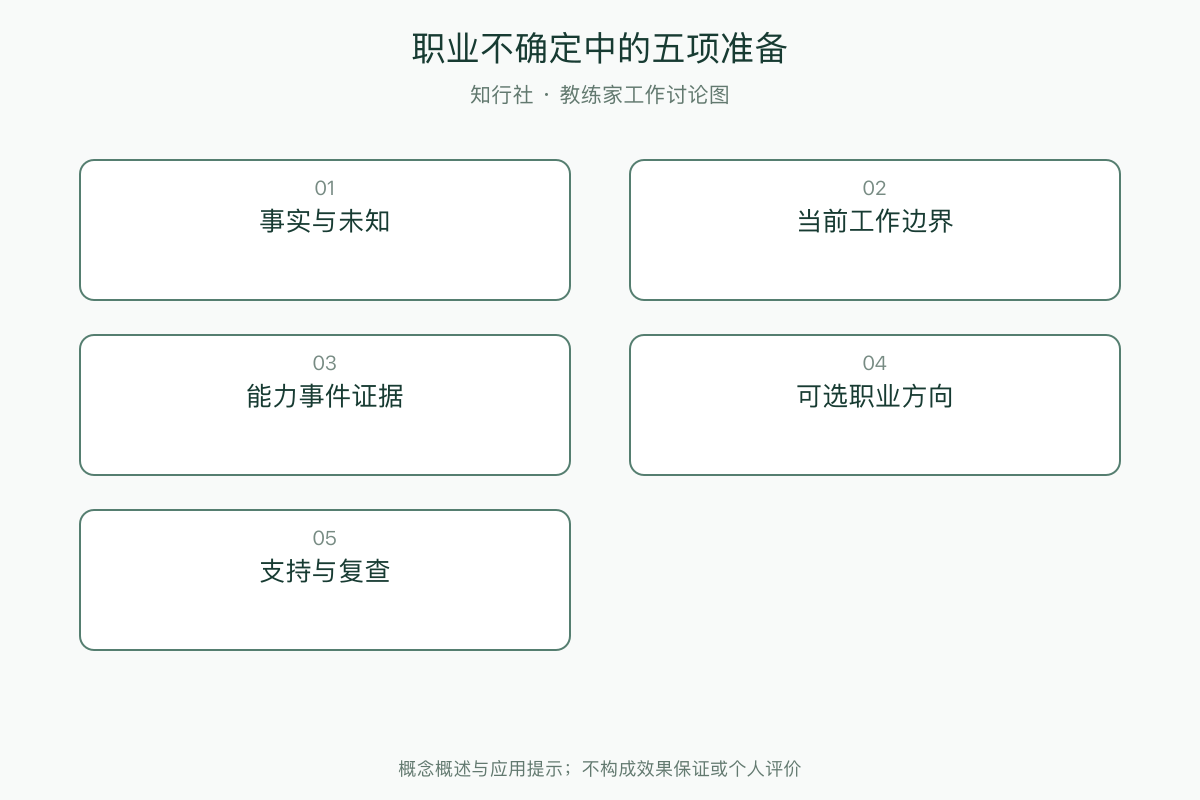 职业不确定中的五项准备