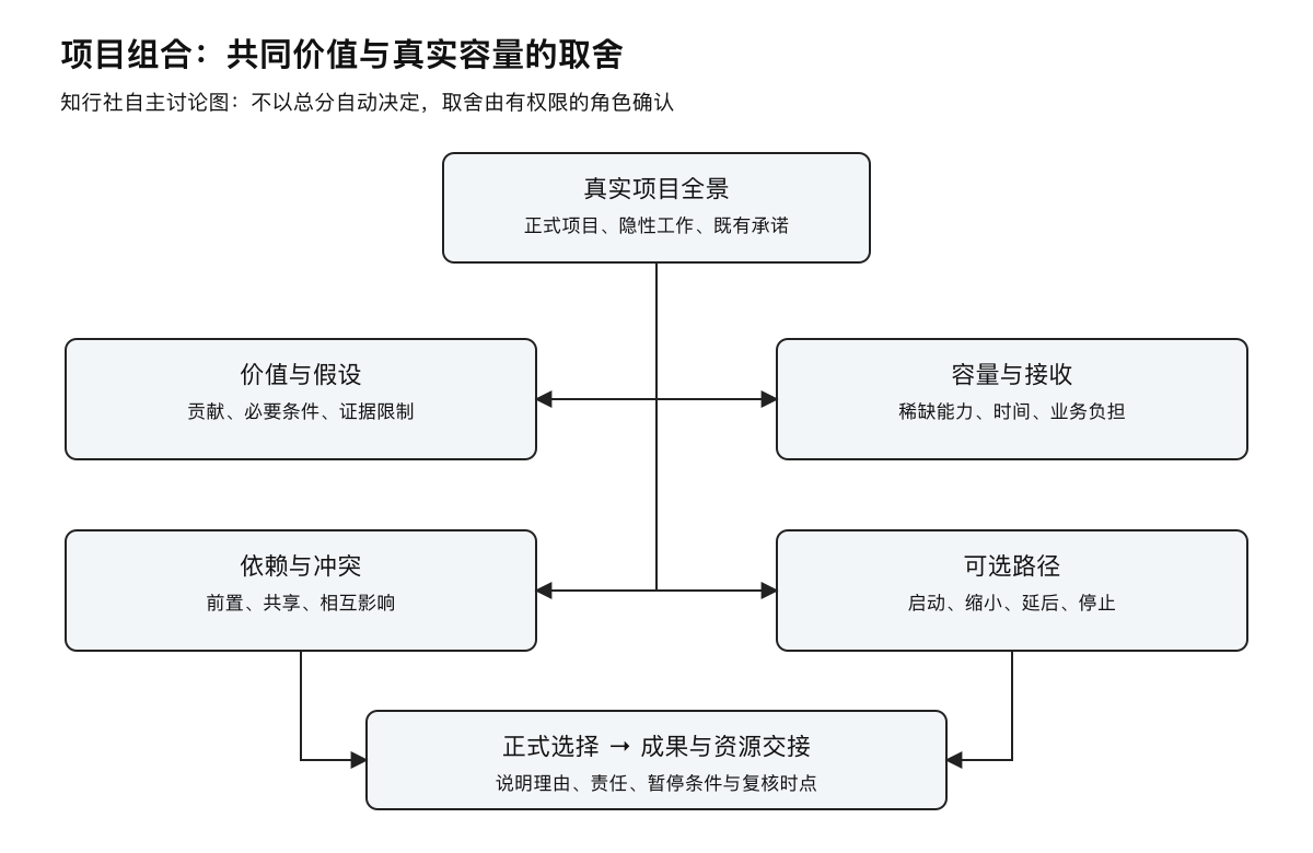 项目组合的四项共同判断