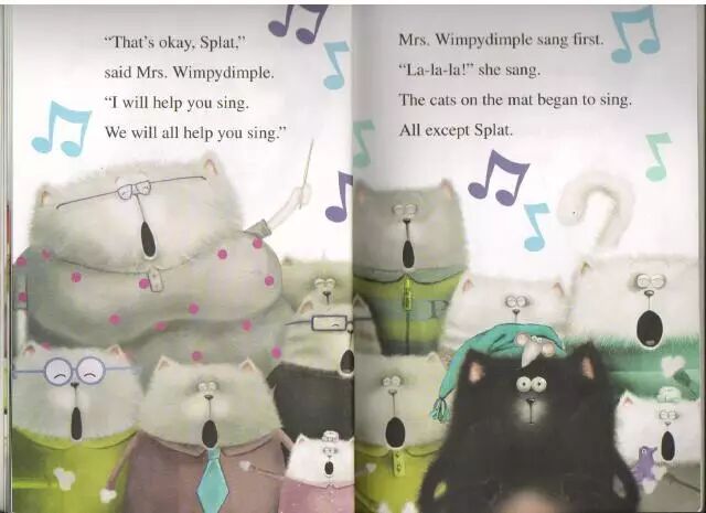 深度拆解英文绘本《Splat the Cat》，和孩子“一起长大”（原文插图）