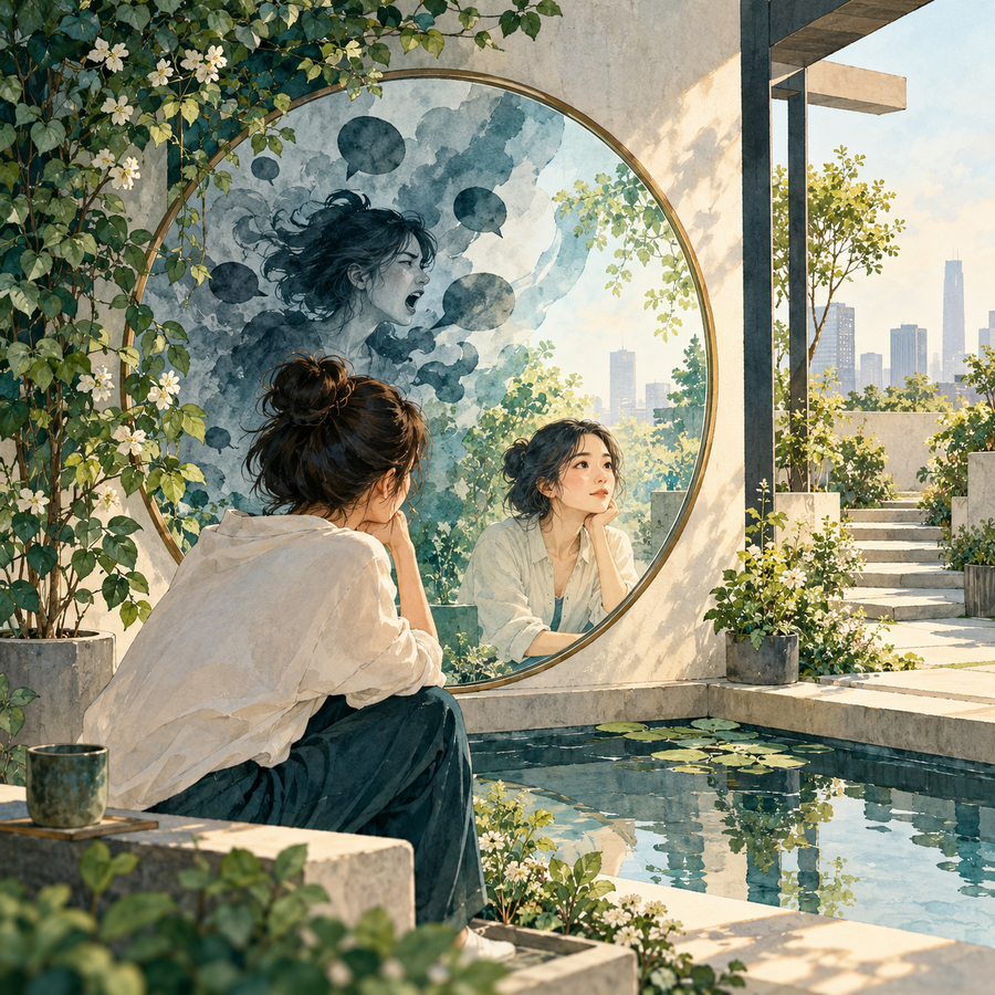 吐槽的镜子：身份转换与自我洞察